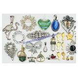 Lot of Mixed Pins & Pendants