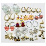 (19) Pairs of Mixed Earrings