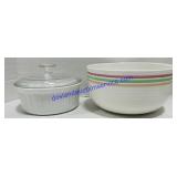 Baking Dish & Mixing Bowl