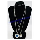 Sterling Silver Heart Pendant Necklaces &