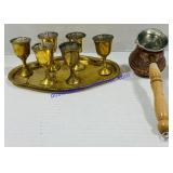 Brass Aperitif Serving Set & Turkish Coffee