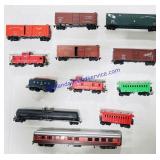 (12) HO Scale Model Train Cars