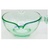 D&B Co. Uranium Glass Batter Mixing Bowl