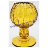 L.G. Wright Glass Beaded Amber Ivy Bowl