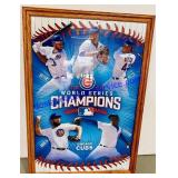27inx39in Framed Cubs World Series Champions
