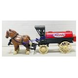 True Value Toy  Horse Drawn Tanker Car