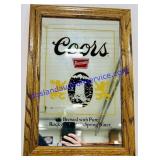 12.5inx18.5in Coors Premium Framed Mirror