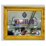 14inx11in Michelob Beer Framed Mirror