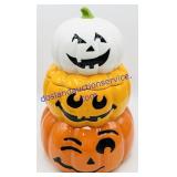 Stacked Pumpkin Ceramic Cookie Jar