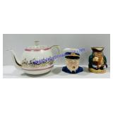 Ceramic Tea Pot & Mugs