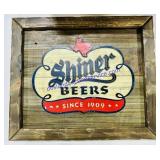 25inx21in Shiner Beers Wooden Sign