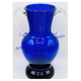 Wanda Glass Hand Blown Cobalt Blue Vase