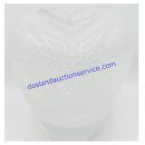 Murano Heart Shaped Bullicante Glass Vase