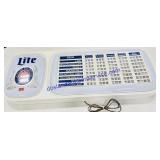 Miller Lite Lighted Beer Menu and Price Board (18