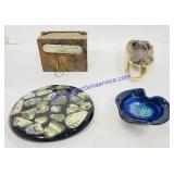 Metal Muscatine Savings Bank Coin Box & Misc