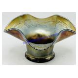 Fenton Holly & Berry Carnival Glass Bowl