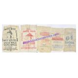 5 Burlap Sugar, Bean, Wheat, & Meal Bags