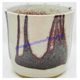 Grey Patterned Glaze Ceramic Plant Pot