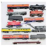 (12) HO Scale Model Train Cars