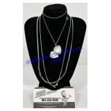 3 Sterling Silver Necklaces