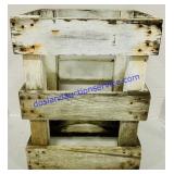 White Wooden Crate