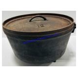 Lodge Cast Iron Lidded Dutch Oven 12"