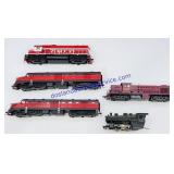 (5) HO Scale Model Train Engines