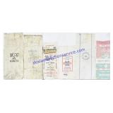 6 Linen Feed & Seed Bags