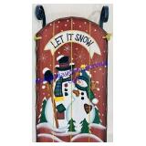 Decorative Christmas Let it Snow Sled