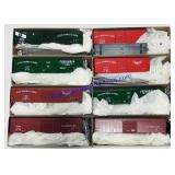 (8) In Box HO Scale Model Train Cars