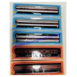 (5) In Box HO Scale Model Train Cars