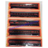 (5) In Box HO Scale Model Train Cars