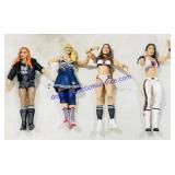 (4) Mattel WWE Battle Pack Toy Action Figures