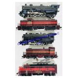 (5) HO & S Scale Model Train Engines