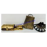 Boxes, Cowbell, Cast Iron Clothes Bar