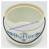 Handled Stoneware Butter Crock