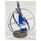 Metal Wine Holding Sculpture