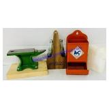 Mini Anvil, Toothpick Holder, 2 Salt & Pepper