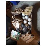 SOFTBALLS/GLOVES/MISS