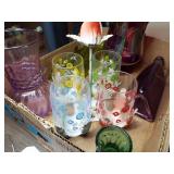 VINTAGE FLORAL JUICE GLASS SET/PLUS