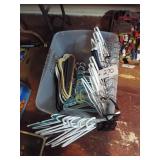 TOTE OF HANGERS