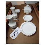 VINTAGE MILK GLASS
