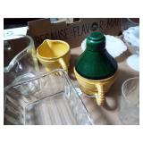SUGAR/CREAMER/MILK GLASS/GLASSES