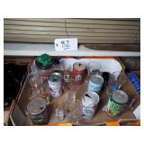 ANTIQUE BEER CANS/ GLASSES/PLUS