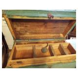 OLD WOOD TOOL BOX