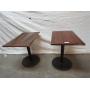 2 bar tables wood tops