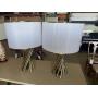 (2) Johnathan Adler Electrum Lamps