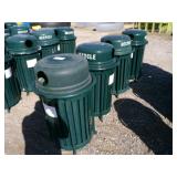 4 Metal Recycle Bins