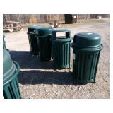 4 Metal Recycle Bins