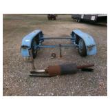 Trailer Axle, Fenders Hitch and Muffler